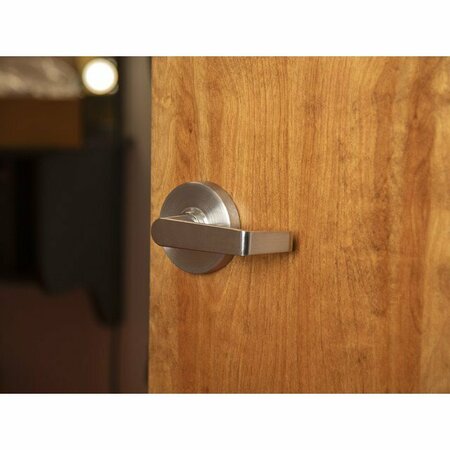 Trans Atlantic Co. Heavy Duty Grade 1 Commercial Cylindrical Passage Hall/Closet Door Lever in Brushed Chrome DL-LHV10-US26D